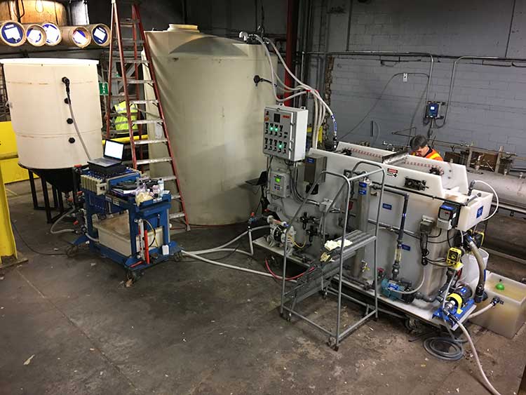 10 gpm pilot activated sludge wastewater treatment system