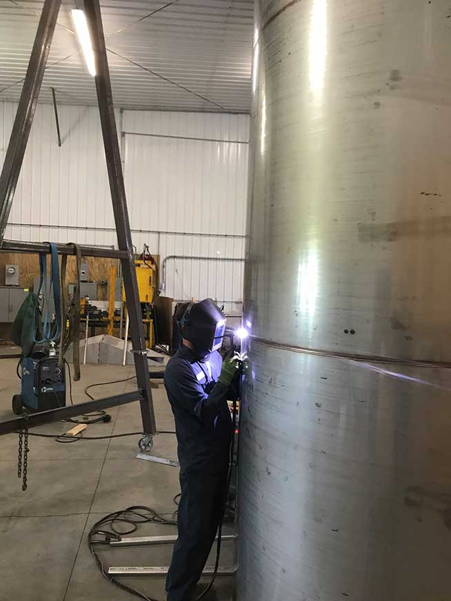 fabricating 304 stainless steel tank
